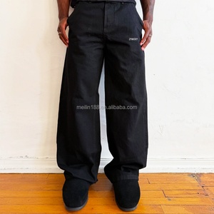 Jean Baggy Personnalisé en Tissu Selvedge 100% Denim Lourd Délavé Coupe Large – Pantalon Décontracté Streetwear Selvedge Baggy Vierge - Product Image 4
