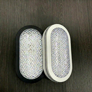 Lámpara de Techo LED Ovalada Moderna, Luz Blanca Cálida Suave 2700K, IP20, Montaje en Superficie, Cubierta de Plástico, CA 85-265V, Control por Interruptor, Lámpara de Baño - Product Image 1