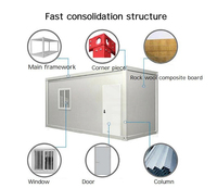 Maisons conteneurs préfabriquées mobiles en acier de 20 pieds, à panneaux sandwich, pour villas/toilettes/chambres à coucher, idéales pour maisons/appartements