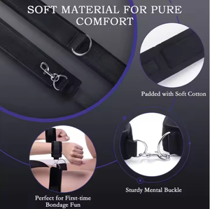 SM принадлежности, ремни для рук и ног, связывание пары, сдержанность, наручники для рук и ног, тренировка, альтернативный реквизит - Product Image 6