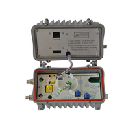 Mini receptor óptico de fibra de 2/4 puertos para exteriores, catv ftth, estilo activo, con agc