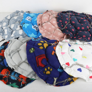Cama redonda para mascotas, con estampado de tela, nido colgante para perros, muebles para mascotas pequeñas - Product Image 1
