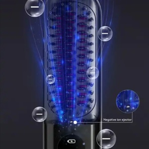 Peigne chauffant sans fil pour cheveux, mini-outils de coiffage pour barbe, brosse lissante rechargeable sans fil pour voyage - Product Image 4