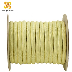 Özelleştirilmiş 1-20mm Çaplı Yüksek Mukavemetli Ateşe Dayanıklı Aramid Halat Örgülü Açık Hava Tırmanma İpi JILI JL-FS Sarı Çok Amaçlı - Product Image 2