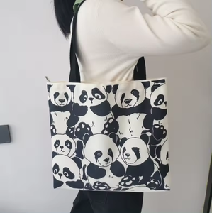 Chinese Style <strong>Panda</strong> High Quality Environment Friendly Canvas <strong>Bag</strong> Tote <strong>Bag</strong> - Product Image 2