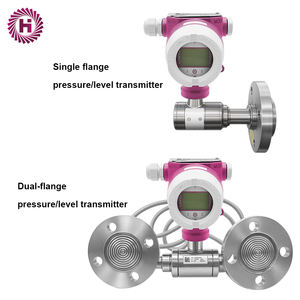 Transmetteur de niveau intelligent HONNO HNP30-C à diaphragme/tube plat unique en silicium monocristallin de haute précision, avec bride, IP68 - Product Image 2