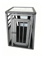 Cage à chien portable en aluminium, vente en gros d'usine, boîte de transport pour chien de haute qualité, respirante et durable
