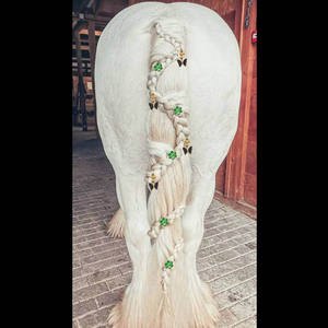 สายรัดถักผมม้า ประดับ<span class=keywords><strong>เพ</strong></span><span class=keywords><strong>ช</strong></span>ร<span class=keywords><strong>ร</strong></span>ะยิบ<span class=keywords><strong>ร</strong></span>ะยับ ที่หางและโคนผม แหวนถักผม อุปก<span class=keywords><strong>ร</strong></span>ณ์ตกแต่งผม - Product Image 2