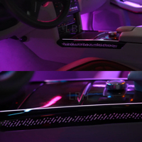 Para 2010-2015 mercedes-benz Clase E W212 lámpara de ambiente Interior de coche tamaño OEM LED Galaxy Rainbow Kit Symphony RGB luz ambiental