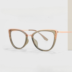 Moda Eye Glass Frames Óculos Ópticos para As Mulheres 18318 Tr90 e Metal cat Eye Pequeno Quadro Quadros para Óculos Danyang - Product Image 1