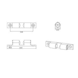 china manufacturer rohs 3148 45*45mm 45x45 tension ball latch for aluminum extrusion shelf robot