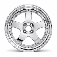 ForgeLab - Lot de 2 jantes forgées à lèvre polie profonde, disponibles en 18, 19, 20 pouces, entraxes 5x112, 5x114.3, 5x120, 5x100, compatibles Work Skyline GTR R32 R33 R34 370z G20 G30