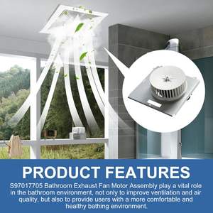 Pièce de rechange pour moteur de ventilateur d'extraction de salle de bain NuTone/Broan S97017705 Remplace JA2B104N/86933000 Chine - Product Image 2