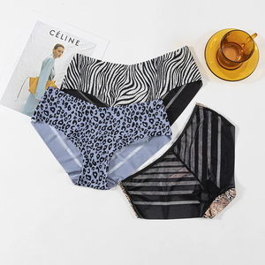 Slip da Donna Leggeri in Seta Ghiaccio con Stampa Leopardata, Asciugatura Rapida, Traspiranti, Invisibili e Senza Cuciture, <span class=keywords><strong>5</strong></span> Colori, <span class=keywords><strong>Taglia</strong></span> M/L - Product Image 3