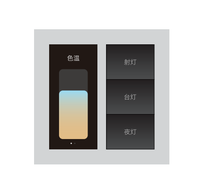 Tuya Zigbee 6 teclas Smart Home Scene Switch Panel Glass Switch para Hotel Villa Smart Lighting