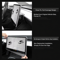 Compatible avec Tesla Model 3/Y, cadre de protection d'écran en silicone, protecteur d'écran central, accessoire intérieur