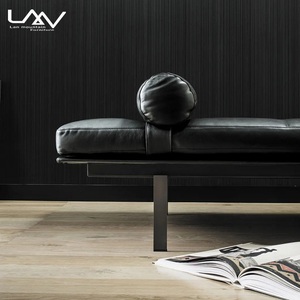 Salotto moderno poggiapiedi in pelle per il tempo libero divano letto daybed <span class=keywords><strong>camera</strong></span> <span class=keywords><strong>da</strong></span> letto panca imbottita - Product Image 3