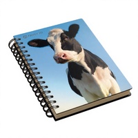 Cuaderno Espiral de Papel Impreso con Tapa de Papel y Apertura Lateral de Diferentes Tamaños, Marca Zebulun, para Material Escolar Chino