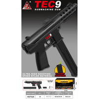 핫세일 전동식 매거진 핸디 TEC-9 젤 블래스터 장난감 총 나일론 TEC9 장거리 사격 스플래터 블래스터 건