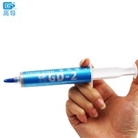 Berat Bersih 30 Gram Abu-abu GD-2 Pasta Lem Konduktif Termal untuk Pendingin CPU LED GPU Kemasan Syringe