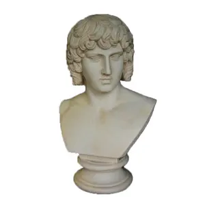맞춤형 유명한 수제 대리석 조각 이탈리아 그리스 로마 골동품 클래식 율리시스 대리석 흉상 머리 동상 판매