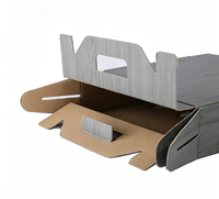 Individuell Bedruckte 4-Flaschen Wellpappe-Weinträgerbox mit Griff Kraftkarton Geschenkverpackung
