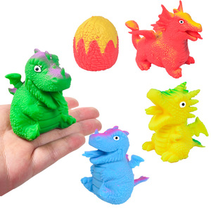 Jincan - Juguete de Huevo de Dinosaurio Reversible de TPR, Juguete Antiestrés, Multicolor, Unisex, para Niñas - Product Image 1