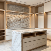 Grande dalle de marbre naturel poli, découpe sur mesure pour îlot de cuisine, comptoir, meuble de salle de bain, table basse, plateau de meuble