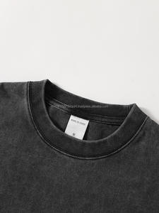 เสื้อยืดผู้ชายสไตล์วินเทจ ย้อมสีแบบแอซิด ผลิตตามสั่ง ขายส่ง ผ้าคอตตอน 100% ถัก แขนสั้น ทรงปกติ ใส่ได้ทั้งชายและหญิง - Product Image 5