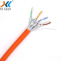 Kabel Lan Ethernet Ethernet jaringan dalam ruangan luar ruangan Oem kualitas tinggi 1000mhz kabel SFTP Cat7