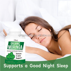 Suplemento en polvo de <span class=keywords><strong>Moringa</strong></span> de etiqueta privada, rico en vitaminas y minerales, cápsula de apoyo para el sueño inmune articular antioxidante para adultos - Product Image 3