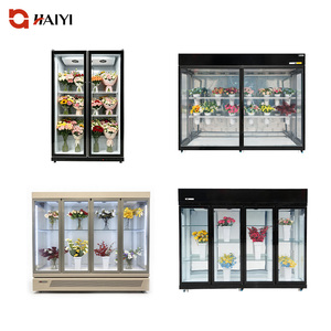 Refrigerador Exhibidor para Floristería, 3 <span class=keywords><strong>Puertas</strong></span> de Vidrio, Refrigerador Vertical para Flores Frescas, Vitrina para Supermercado - Product Image 6