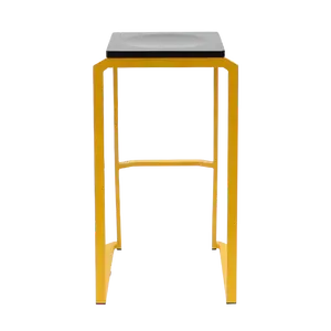 Taburete de barra Industrial de hierro rústico, silla alta con patas de Metal, madera