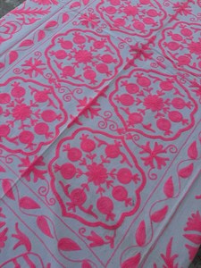 Couette bohème en toile de coton Suzani, faite à la main, pour chambre, salon, canapé, décoration intérieure - Product Image 2