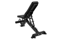 Banc d'entraînement réglable FID avec rouleaux pour les jambes et réglage en échelle chromée, équipement de gym commercial et domestique