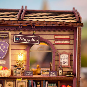 Iiecreate 3d Puzzel K-1084 Entropie 'S Flow Poppenhuizen Verplaatsbare Koets Houten Puzzels Voor Volwassenen - Product Image 2