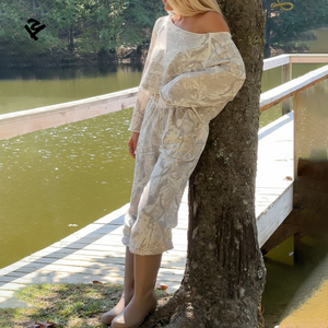 Ensemble de détente 2 pièces pour <span class=keywords><strong>femme</strong></span> à imprimé camouflage, sweat-shirt court à manches longues et épaules dénudées et <span class=keywords><strong>pantalon</strong></span> large, tenue décontractée - Product Image 1