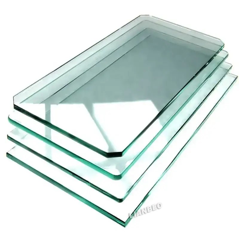Schlussverkauf 6 mm 8 mm Floating gehärtetes Klarglas Paneel Gebäude Dusche Wand Glas Aquarium dekorativ Hersteller Glas mit geringem Eisenwert