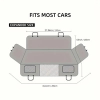 Housse de siège arrière pour chiens et chats, antidérapante, avec fond rigide, en tissu Oxford imperméable, toutes saisons, pour SUV, stock étranger