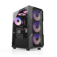 Boîtier PC R11 OEM Mid Tower en verre trempé avec panneau frontal en maille