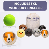 Boules de sèche-linge en laine de Nouvelle-Zélande avec logo personnalisé Boules de sèche-linge biodégradables en gros Boule de sèche-linge écologique