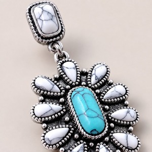 Orecchini vintage a goccia con turchese, gioielli con ciondolo personalizzato - Product Image 6