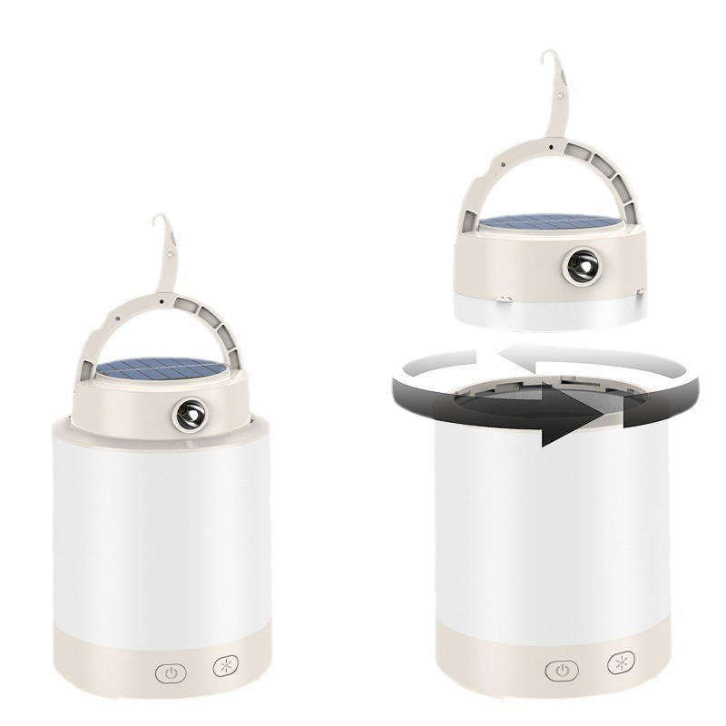 Split bulb lamp plus camping lamp