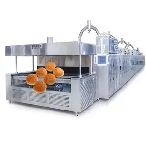 Linha de produção automática de forno de túnel/pão de hambúrguer personalizada Fuya