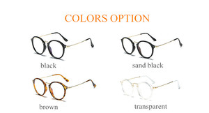 Creative ultra Light <strong>Cute</strong> <strong>Frame</strong> Metal Retro Round UV400 Sunglasses Blue Light Blocking <strong>Glasses</strong>