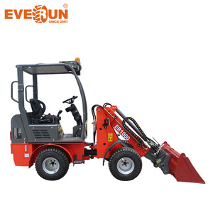 EVERUN New Arrivals Compact ER1000 Multi Function <strong>Small</strong> Mini Telescopic <strong>Loader</strong> With Front <strong>Wheel</strong> Steering - Product Image 2