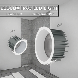 Ecolux - Downlight LED Empotrable Redondo de Aluminio, Impermeable IP65, con Certificación CE, ETL y SAA, para Baños, Cocinas y Exteriores - Product Image 2