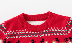 Automne Coton O-Neck Noël <span class=keywords><strong>Renne</strong></span> Intarsia Anti-Pilling <span class=keywords><strong>Pull</strong></span> <span class=keywords><strong>Pull</strong></span> Tricoté pour Garçons - Product Image 3