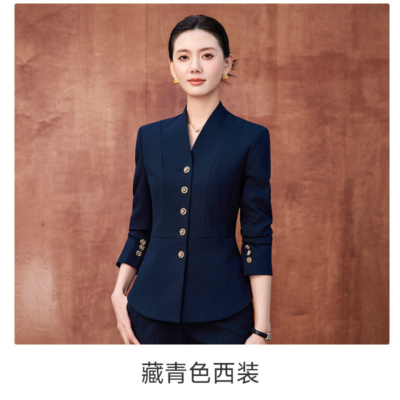 Navy blue suit