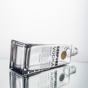 <span class=keywords><strong>Prix</strong></span> d'usine Pisco Rum 750ml Bouteilles de liqueur en verre avec logo - Product Image 6